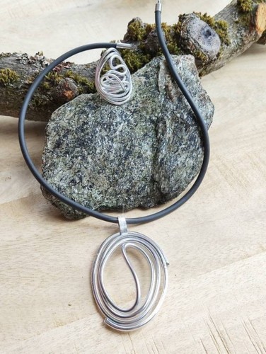 Anhänger silber spirale - ,