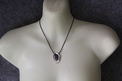 Kurze schwarze kautschuk kette - schwarze,