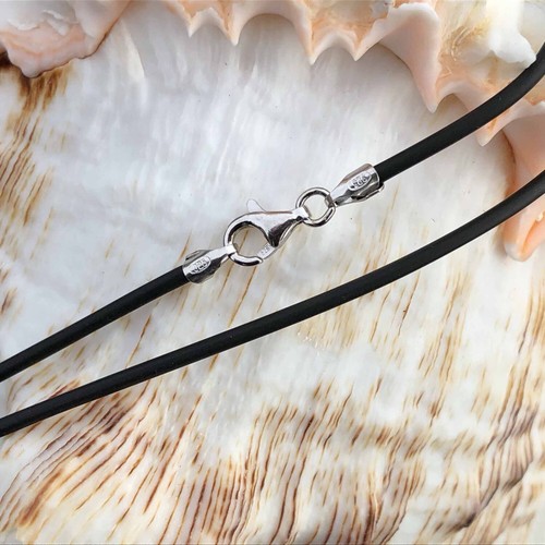 Kautschukkette schwarz ø2mm - kautschukkette,